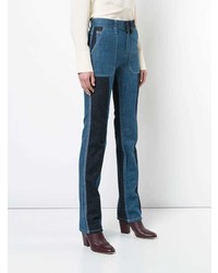 Chloé Panelled Boot Cut Jeans