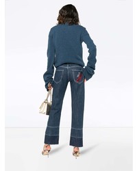 Loewe Phone Embroidered Jeans