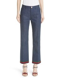 Gucci Rabbit Patch Flare Jeans