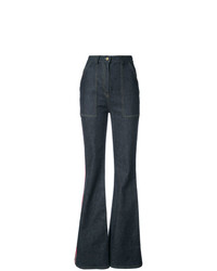 Dvf Diane Von Furstenberg Side Panel Flared Jeans