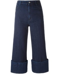 Stella McCartney Cropped High Rise Flared Jeans