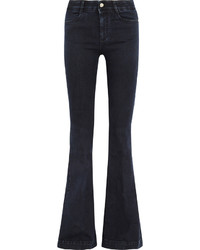 Stella McCartney The 70s High Rise Flared Jeans Dark Denim