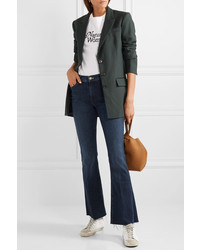 Mother The Weekender Fray High Rise Flared Jeans