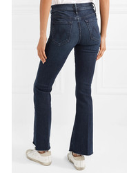 Mother The Weekender Fray High Rise Flared Jeans