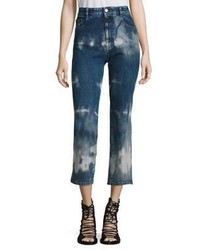 Stella McCartney Tie Dye High Rise Kick Flare Jeans