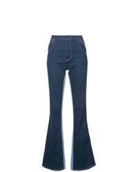 Sonia Rykiel Two Tone Bootcut Jeans