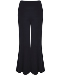 Topshop Clean Panel Cropped Flare Trousers