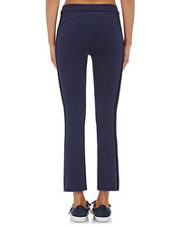Tory Sport Striped Ponte Flared Crop Pants