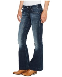 Rock and Roll Cowgirl Trousers Bootcut In Dark Vintage W8 2340 Jeans