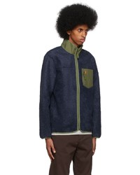 Polo Ralph Lauren Navy Green Fleece Zip Jacket