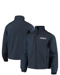 Dunbrooke Navy New England Patriots Circle Softshell Fleece Full Zip Jacket