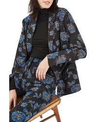 Topshop Floral Pajama Blazer