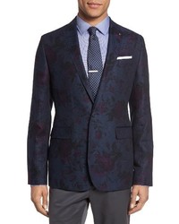 Ted Baker London Florenc Floral One Button Blazer