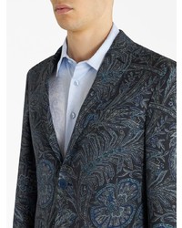 Etro Patterned Floral Print Buttoned Jacket