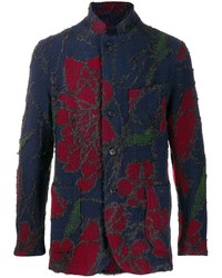 Engineered Garments Textured Floral Patterned Blazer