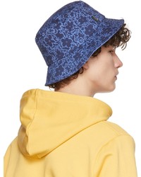 Ps By Paul Smith Blue Floral Camo Print Bucket Hat