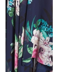 Eliza J Plus Size Sash Tie Floral Maxi Dress