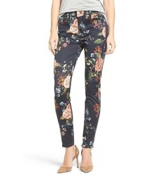 7 For All Mankind Floral Ankle Skinny Jeans