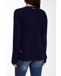 Trovata Cashmere Floral Design Sweater