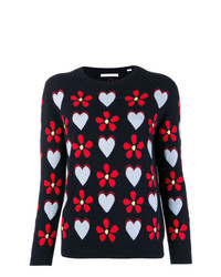 Chinti & Parker Flower Heart Sweater