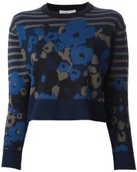 Sacai Luck Intarsia Floral Knit Sweater