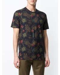 Etro Dark Floral Print T Shirt