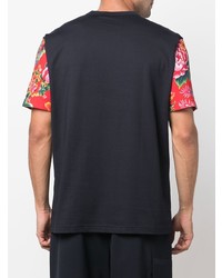Junya Watanabe MAN Floral Colour Block T Shirt