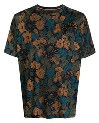 Paul Smith Floral Print Cotton T Shirt