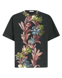 Etro Floral Print Cotton T Shirt