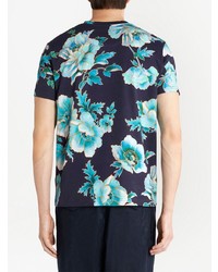 Etro Floral Print Crew Neck T Shirt