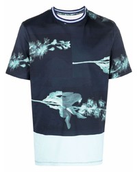 Paul Smith Floral Print Short Sleeved T Shirt