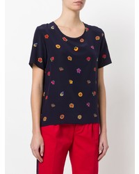 Ps By Paul Smith Floral Print T Shirt