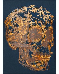 Nobrand Floral Skull Print T Shirt