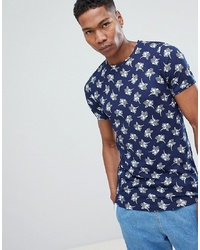 Jack & Jones Premium T Shirt With All Over Koi Carp Print Blazer