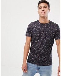 Selected Homme T Shirt With All Over Floral Print