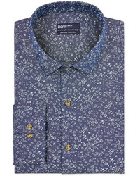 Bar III Carnaby Collection Slim Fit Harbor Floral Print Dress Shirt