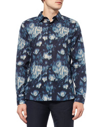 Paul Smith Ps By Floral Print Cotton Shirt
