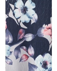 Komarov Floral Asymmetric Hem Dress