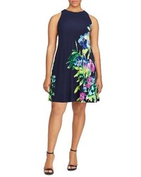 Lauren Ralph Lauren Plus Size Floral Jersey A Line Dress