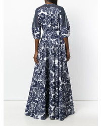 Talbot Runhof Floral Coup Gown