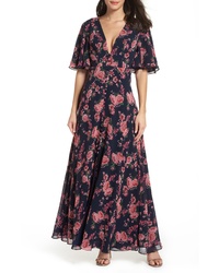 Fame and Partners The Meyer Floral Print Gown