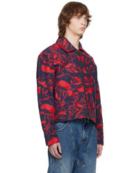 Andersson Bell Navy Embroidered Jacket