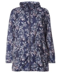 Evans Plus Size Floral Print Rain Jacket
