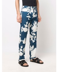Erdem Floral Print Straight Jeans