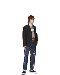 Engineered Garments Indigo Painter Jeans