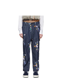 Engineered Garments Indigo Painter Jeans