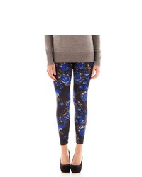 I Heart Ronson Floral And Ponte Knit Leggings