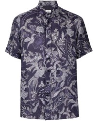 Etro Floral Print Short Sleeve Shirt