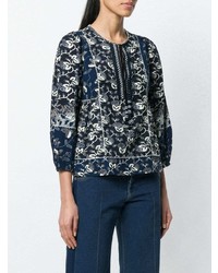 Ulla Johnson Floral Embroidered Blouse