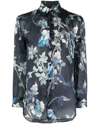 Etro All Over Floral Print Shirt